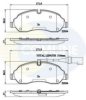 COMLINE CBP22214 Brake Pad Set, disc brake